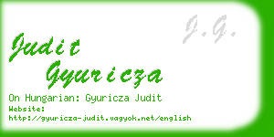 judit gyuricza business card